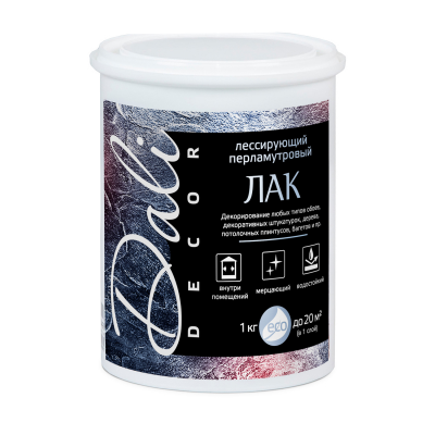 Лак лессирующий перламутровый Dali Decor, 1 кг