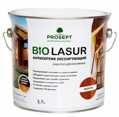 Prosept Bio Lasur, защитно-декоративная лазурь для дерева, 2.7 л