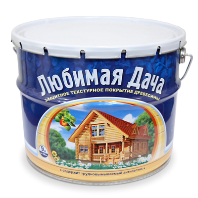 Любимая Дача. Защитно декоративный антисептик, 9 л
