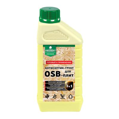 Prosept OSB BASE, защитный антисептик-грунт для OSB-плит, 1 л