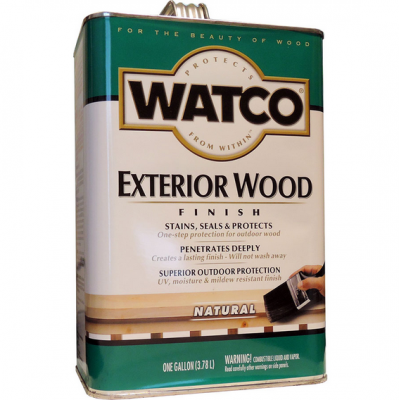 Защитное масло для деревянных фасадов и террас Watco Exterior Wood Finish, 3,78 л