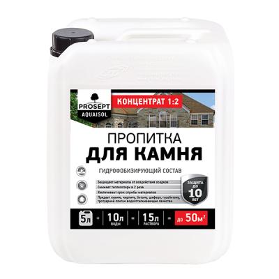 Prosept Aquaisol, гидрофобизатор для камня, 5 л
