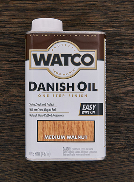 Масло тонирующее "Датское" Watco (Ватко), классический орех, 0,472 л